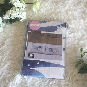 Eyelash glam stars whimsical pillow cases dorm